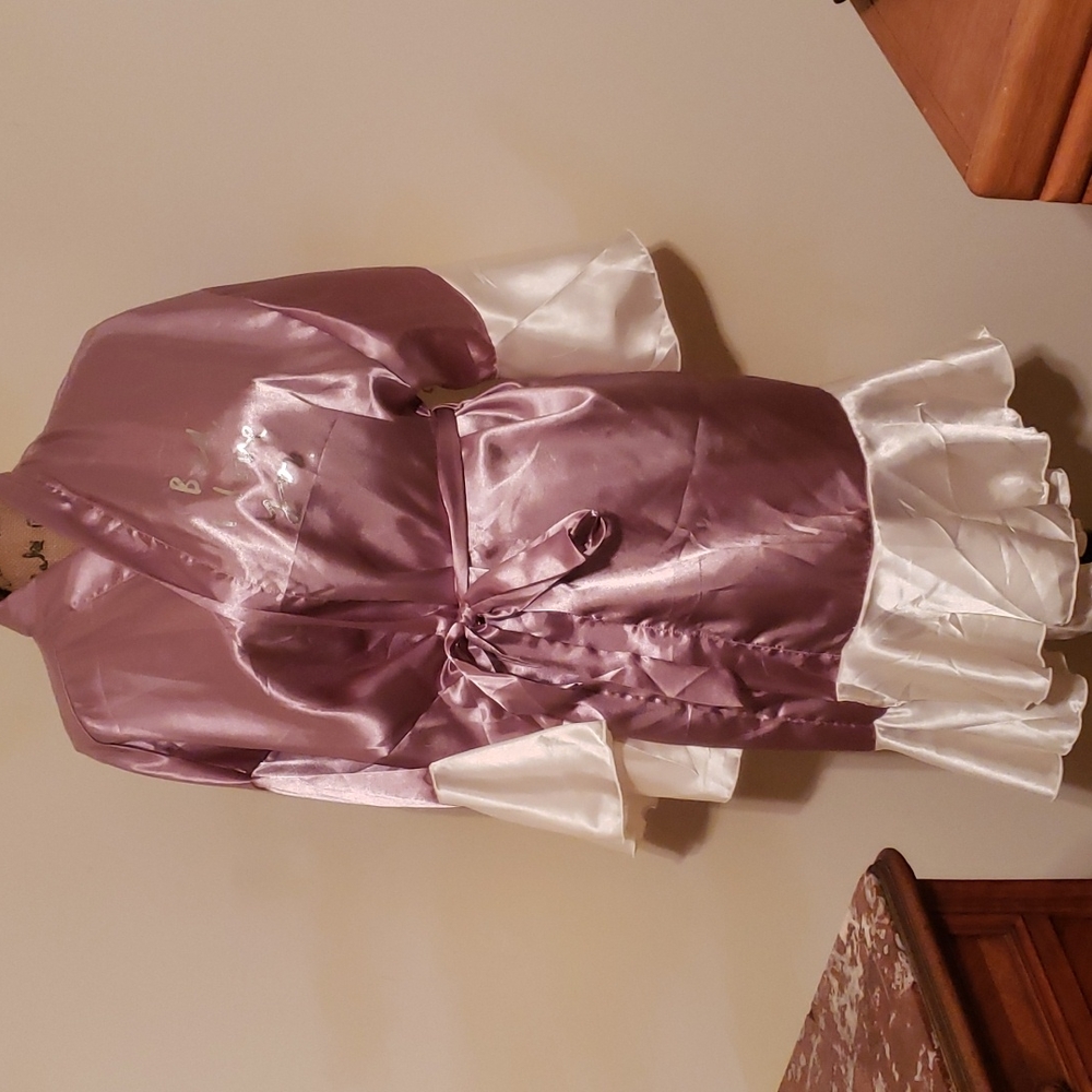 Silky sexy bathrobe
